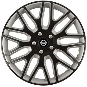 Set 4 Capace Roti 17 inchi (R17) Dakar Negru-Gri, Compatibile Cu Nissan