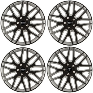 Set 4 Capace Roti 17 inchi (R17) Dakar Negru-Gri, Compatibile Cu Toyota - Img 2