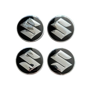 Set 4 capace roti 56mm Suzuki Negru compatibil/inlocuitor janta aliaj