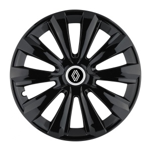 Set 4 Capace Roti Autohelix MSA® potrivite jantelor de 14 inch, pentru Renault Nou model Delta Black - Img 2