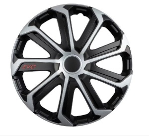 Set 4 Capace Roti Evo Gri-Negru R14