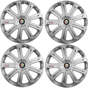 Set 4 Capace Roti Evo Gri R14, Pentru Alfa Romeo - Img 2