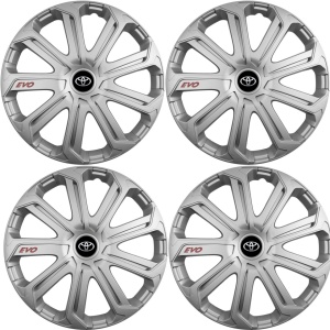 Set 4 Capace Roti Evo Gri R14, Pentru Toyota - Img 2