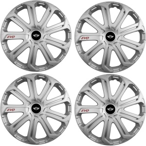 Set 4 Capace Roti Evo Gri R15, Pentru Mini - Img 2