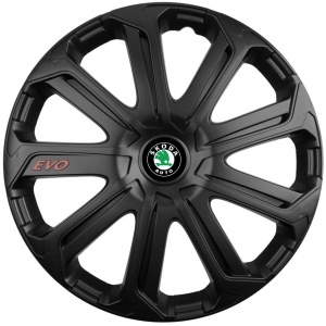 Set 4 Capace Roti Evo Negru R14, Pentru Skoda - Img 3