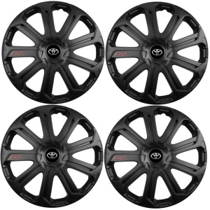 Set 4 Capace Roti Evo Negru R14, Pentru Toyota - Img 2