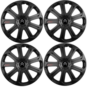 Set 4 Capace Roti Evo Negru R16, Pentru Citroen - Img 2