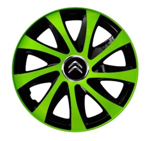 Set 4 capace roti Extra drift green R15 Compatibil Cu Citroen