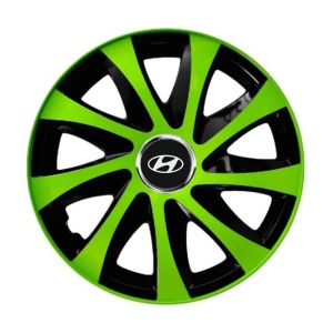 Set 4 capace roti extra drift green R15 Compatibil Cu Hyundai - Img 2