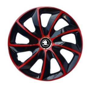 Set 4 capace roti Extra Stig Red R17 pentru gama auto Skoda Nou Verde - Img 1