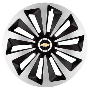 Set 4 capace roti Fox Gri-Negru R17 pentru gama auto Chevrolet - Img 3
