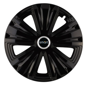Set 4 capace roti Glory negru R15 pentru gama auto Smart - Img 1
