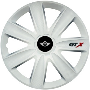 Set 4 Capace Roti GTX Alb R15, Compatibil Cu Mini - Img 3