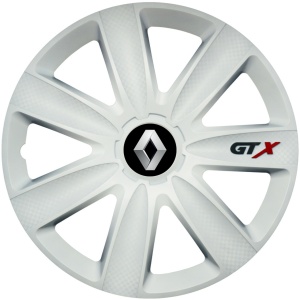 Set 4 Capace Roti GTX Alb R15, Compatibil Cu Renault - Img 1