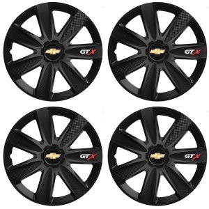 Set 4 Capace Roti GTX Carbon Negru R16, Pentru Chevrolet - Img 2