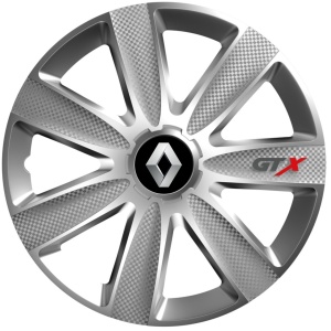 Set 4 Capace Roti GTX Gri R14, Pentru Renault - Img 1