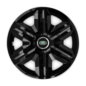 Set 4 capace roti hubcaps fast black R15 Compatibil Cu Land Rover - Img 3