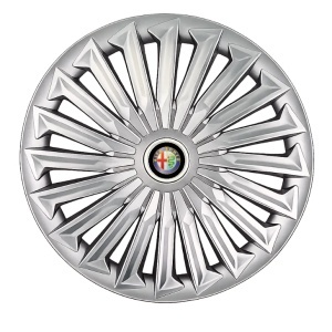 Set 4 capace roti Joy Gri R17 pentru gama auto Alfa Romeo.