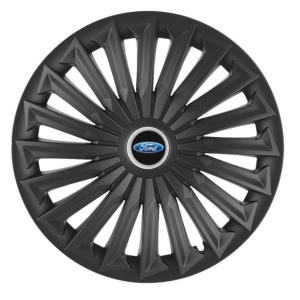 Set 4 capace roti Joy Negru R17 pentru gama auto Ford
