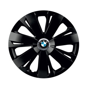 Set 4 capace roti Negre Cu Inel Cromat Energy R15 Compatibil Cu BMW - Img 3