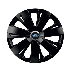 Set 4 capace roti Negre Cu Inel Cromat Energy R15 Compatibil Cu Ford - Img 3