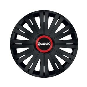 Set 4 capace roti Negre Cu Inel Rosu Active R14 Compatibil Cu Daewoo - Img 3