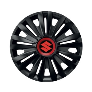 Set 4 capace roti Negre Cu Inel Rosu Royal R16 Compatibil Cu Suzuki - Img 3