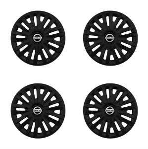 Set 4 capace roti potrivite jantelor de 14 inch compatibile NISSAN, Model 217 Black - Img 2