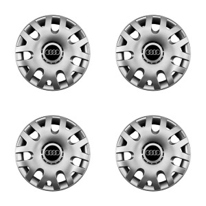 Set 4 capace roti potrivite jantelor de 14 inch (R14) compatibile Audi, Model - 204 - Img 2