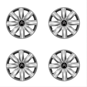 Set 4 capace roti potrivite jantelor de 14 inchi (R14) compatibile Citroen, Model - 221 - Img 2