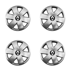 Set 4 capace roti potrivite jantelor de 15 inch (R15) compatibile Renault, Model - 308 - Img 2