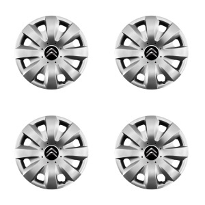 Set 4 capace roti potrivite jantelor de 15 inchi (R15) compatibile gama Citroen, model - 321 - Img 2