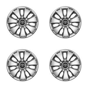 Set 4 capace roti potrivite jantelor de 15 inchi (R15) compatibile TOYOTA Auris,Corolla,Yaris,Celica,Hilux,Avensis,Model-335 - Img 2