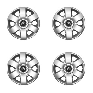 Set 4 capace roti potrivite jantelor de 15 inchi (R15) compatibile Citroen, Model - 310 - Img 2
