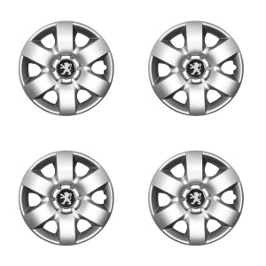 Set 4 capace roti potrivite jantelor de 15 inchi (R15) compatibile PEUGEOT 106, 107, 206, 207, 306, 307, 308, 406, 407, EXPERT, PARTNER, 3008,Model -310 - Img 2