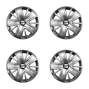 Set 4 capace roti potrivite jantelor de 16 inch (R16) compatibile gama SEAT model - 428 - Img 2