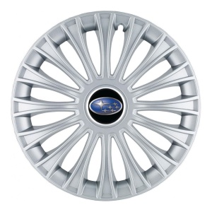 Set 4 Capace Roti, potrivite jantelor de R14, pentru Subaru, model dino cromat - Img 3