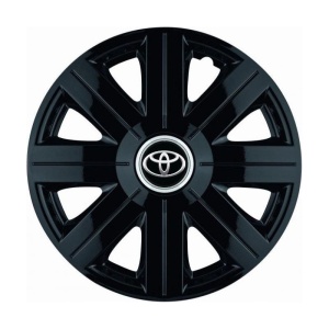 Set 4 Capace Roti, potrivite jantelor de R14, pentru Toyota, model Cosmos Negru - Img 3