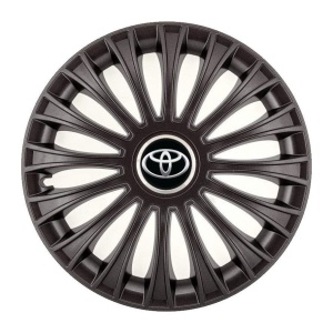 Set 4 Capace Roti, potrivite jantelor de R14, pentru Toyota, model dino Negru - Img 3