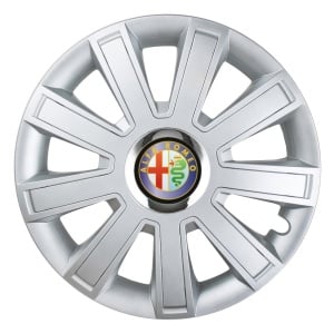 Set 4 Capace Roti, potrivite jantelor de R16, pentru Alfa Romeo, model flash cromat