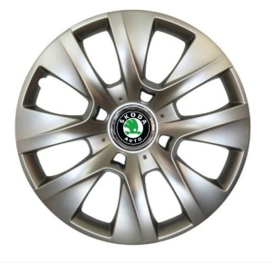 Set 4 Capace Roti R14, Potrivite Jantelor de 14 inch, Pentru Skoda, Model 225 - Img 3
