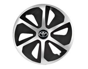 Set 4 capace roti Roco Gri-Negru R13 pentru gama auto Toyota