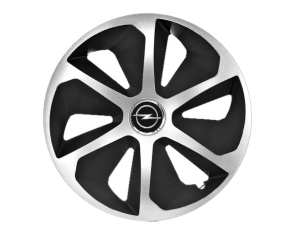 Set 4 capace roti Roco Gri-Negru R15 pentru gama auto Opel - Img 1
