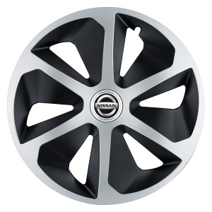 Set 4 capace roti Roco Gri-Negru R17 pentru gama auto Nissan - Img 3