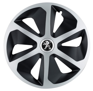 Set 4 capace roti Roco Gri-Negru R17 pentru gama auto Peugeot