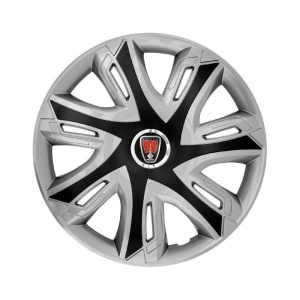 Set 4 capace roti Supernova silver/black R16 pentru gama auto Rover - Img 2