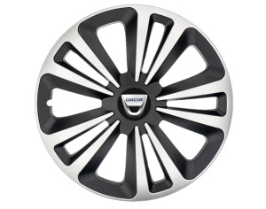 Set 4 Capace Roti Terra Gri-Negru R15, Compatibil Cu Dacia