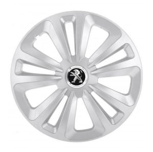 Set 4 Capace Roti Terra Gri R14, pentru Peugeot