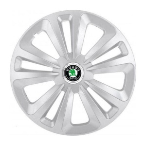 Set 4 Capace Roti Terra Gri R14, pentru Skoda - Img 3