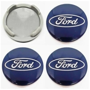 Set 4 capacele roti 54mm albastre, Ford Focus/Mondeo/Kuga, pentru jante aliaj - Img 4